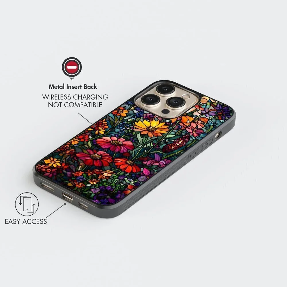 Floral Phone Cover – iPhone 16, 15 Pro, 14, Galaxy S25, S24, S24 Ultra, Pixel 9